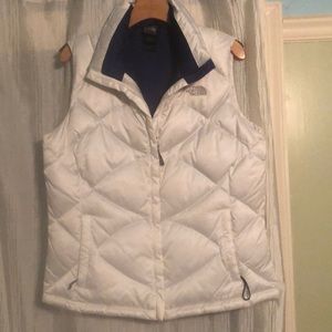 North face white puffer vest.